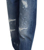 Dolce &amp; Gabbana Elegant Tattered Denim Jeans