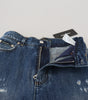 Dolce &amp; Gabbana Elegant Tattered Denim Jeans
