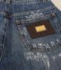 Dolce &amp; Gabbana Elegant Tattered Denim Jeans