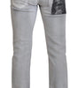 Dolce & Gabbana Gray Washed Skinny Men Denim Jeans