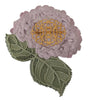 Dolce & Gabbana Purple Floral Gold Tone Brass Women Brooch