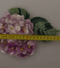 Dolce & Gabbana Purple Floral Gold Tone Brass Women Brooch