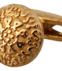 Boutons de manchette élégants pour homme Dolce &amp; Gabbana en laiton plaqué or