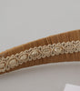 Dolce & Gabbana Beige Viscose Women Hair Headband Diadem