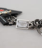 Porte-clés élégant Dolce &amp; Gabbana en argent et noir