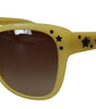 Dolce & Gabbana Yellow Acetate Frame Stars Embellishment DG4124 Sunglasses