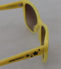 Dolce & Gabbana Yellow Acetate Frame Stars Embellishment DG4124 Sunglasses