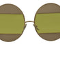 Dolce & Gabbana Gold Oval Metal Crystals Shades DG2209B Sunglasses