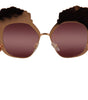 Dolce & Gabbana Pink Gold Rose Sequin Embroidery DG2202 Sunglasses