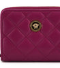 Versace Elegant Purple Quilted Leather Wallet