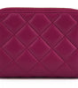Versace Elegant Purple Quilted Leather Wallet