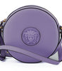 Versace Elegant Purple Round Shoulder Bag