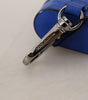 Dolce & Gabbana Blue Leather Silver Metal Logo Airpods Case