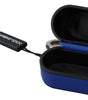 Dolce & Gabbana Blue Leather Silver Metal Logo Airpods Case