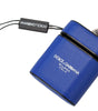 Dolce & Gabbana Blue Leather Silver Metal Logo Airpods Case