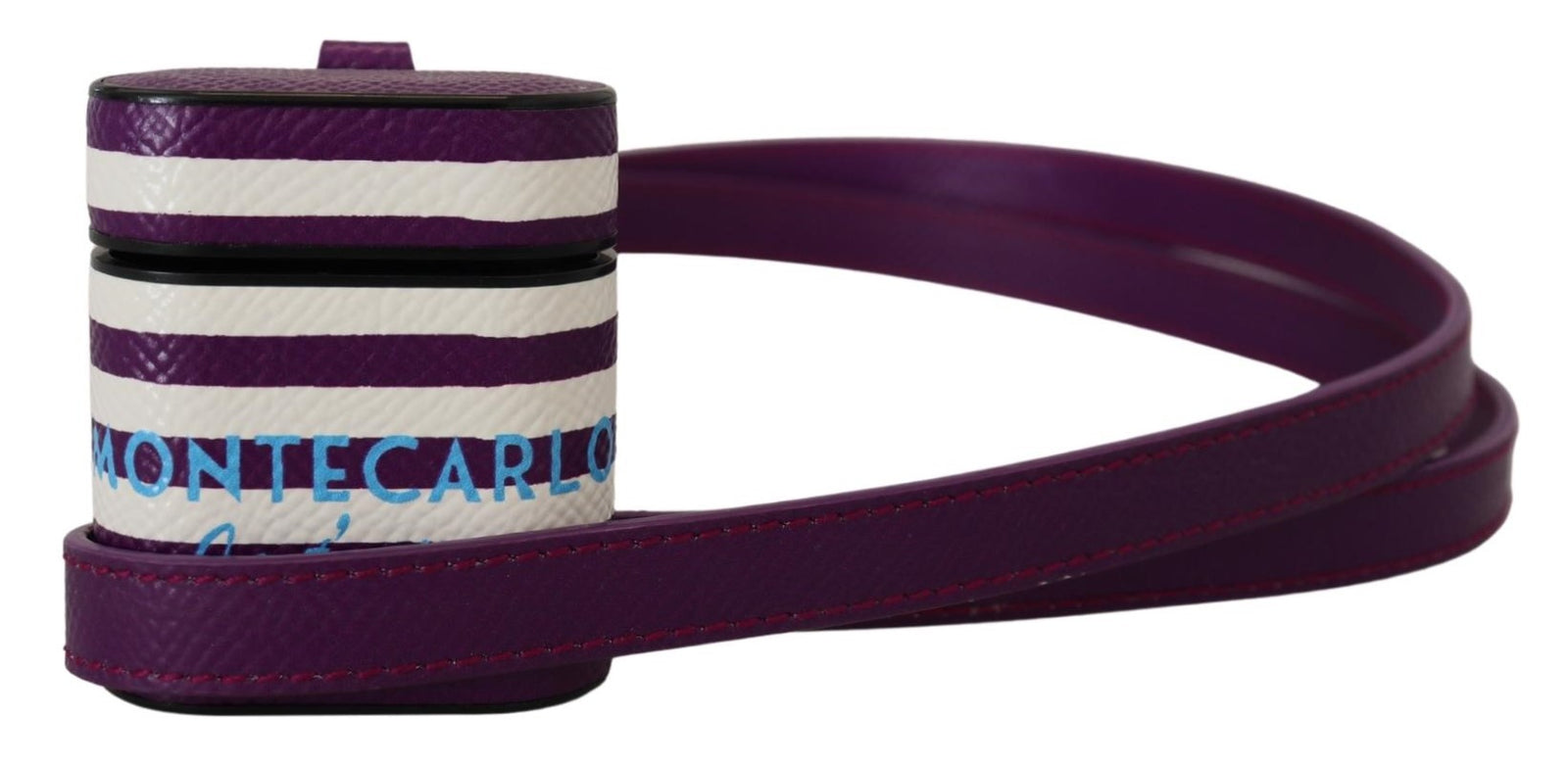 Étui pour Airpods en cuir violet Dolce & Gabbana Chic