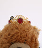 Dolce & Gabbana Teddy Bear Gold Crystal  Crown Tiara Diadem Hair Band
