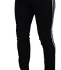 Dolce & Gabbana Black Cotton DG Crown Men Denim Jeans