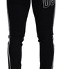 Dolce & Gabbana Black Cotton DG Crown Men Denim Jeans