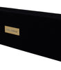 Dolce & Gabbana Black Velvet Logo Plaque Storage Bracelet Jewelry Box