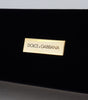 Dolce & Gabbana Black Velvet Logo Plaque Storage Bracelet Jewelry Box