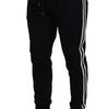 Dolce & Gabbana Black DG Print Mens Jogger Pants