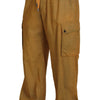 Dolce & Gabbana Brown Linen Drawstring Cargo Pants