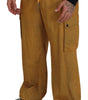 Dolce & Gabbana Brown Linen Drawstring Cargo Pants