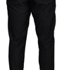 Dolce & Gabbana Black Silk Bandana Print Pants