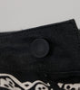 Dolce & Gabbana Black Silk Bandana Print Pants