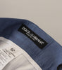 Dolce & Gabbana Blue Linen Chino Men Formal Pants
