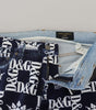 Dolce & Gabbana Blue Cotton DG Crown Skinny Denim Jeans