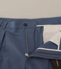 Dolce & Gabbana Blue Linen Chino Formal Pants