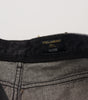 Dolce & Gabbana Black Multicolor Print Tattered Denim Jeans