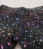 Dolce & Gabbana Black Multicolor Print Tattered Denim Jeans