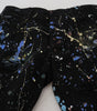 Dolce & Gabbana Black Cotton Color Splash Print Denim Jeans