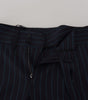 Dolce & Gabbana Blue Striped Men Formal Pants