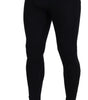 Dolce & Gabbana Black Nylon Slim Fit Stretch Pants