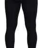 Dolce & Gabbana Black Nylon Slim Fit Stretch Pants