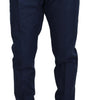 Dolce & Gabbana Blue Cotton Chino Formal Pants