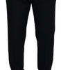 Dolce & Gabbana Black Wool Chino Formal Pants