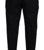 Dolce & Gabbana Black Cotton Chino Formal Pants