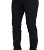 Dolce & Gabbana Black Wool Chino Formal Pants