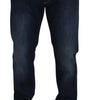 Dolce & Gabbana Blue Cotton Straight Fit Casual Denim Jeans