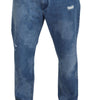 Dolce & Gabbana Blue Washed Cotton Casual Denim Jeans