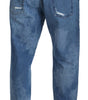 Dolce & Gabbana Blue Washed Cotton Casual Denim Jeans