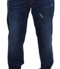 Dolce & Gabbana Blue Washed Cotton Casual Denim Jeans