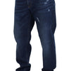 Dolce & Gabbana Blue Washed Cotton Casual Denim Jeans