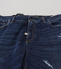 Dolce & Gabbana Blue Washed Cotton Casual Denim Jeans
