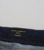 Dolce & Gabbana Blue Washed Cotton Casual Denim Jeans